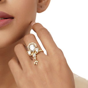 22k Gold Plated Varsha Shivangi Ring