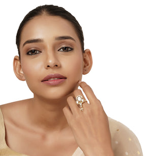 22k Gold Plated Varsha Shivangi Ring