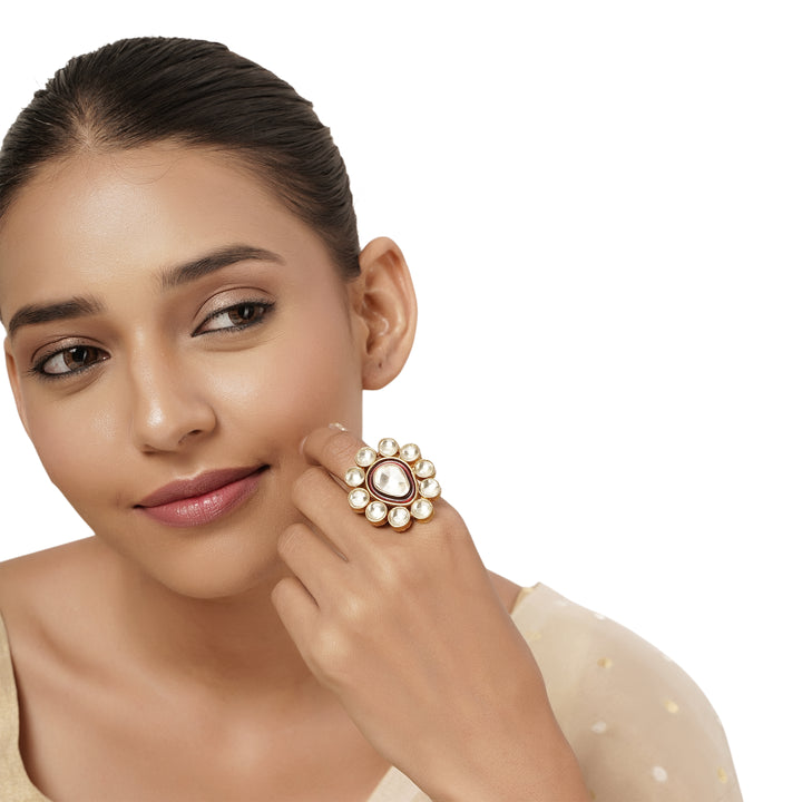 22k Gold Plated Varsha Tanushree Ring