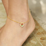 22k Gold Plated Square Payal
