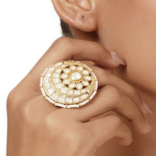 22k Gold Plated Varsha Varsha Ring