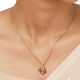 22k Gold Plated Varsha Hridhika Pendant Set