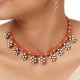22k Gold Plated Varsha Ishita Necklace Set