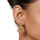 22k Gold Plated Varsha Janaki Necklace Set