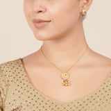 22k Gold Plated Janya Necklace Set