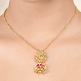 22k Gold Plated Janya Necklace Set