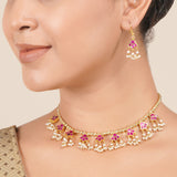 22k Gold Plated Harinakshi Necklace Set