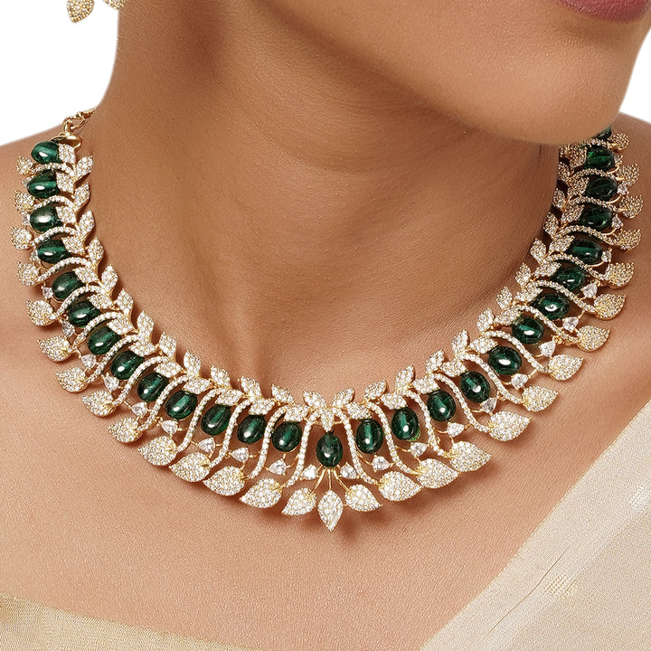 22k Gold Plated Varsha Juhi Necklace Set