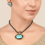 22k Gold Plated Krisha Necklace Set