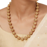 22k Gold Plated Varsha Kalpana Necklace Set