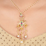 22k Gold Plated Krishna Necklace Set