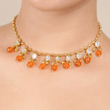 22k Gold Plated Libni Necklace Set