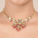 22k Gold Plated Lipika Necklace Set