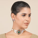 22k Gold Plated Madhavi Choker Set
