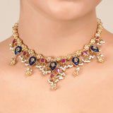 22k Gold Plated Mahika Necklace Set