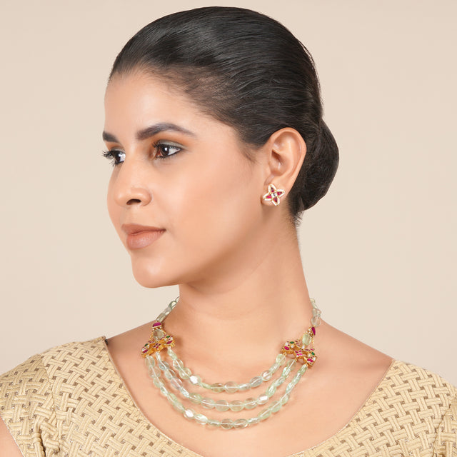 22k Gold Plated Manya Necklace Set