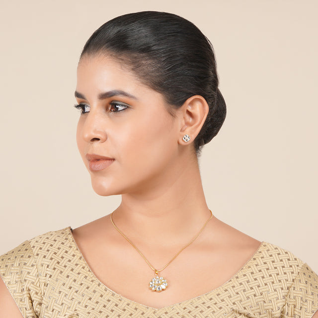 22k Gold Plated Maya Necklace Set