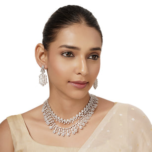 22k Gold Plated Varsha Krishika Necklace Set