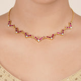 22k Gold Plated Megha Necklace Set