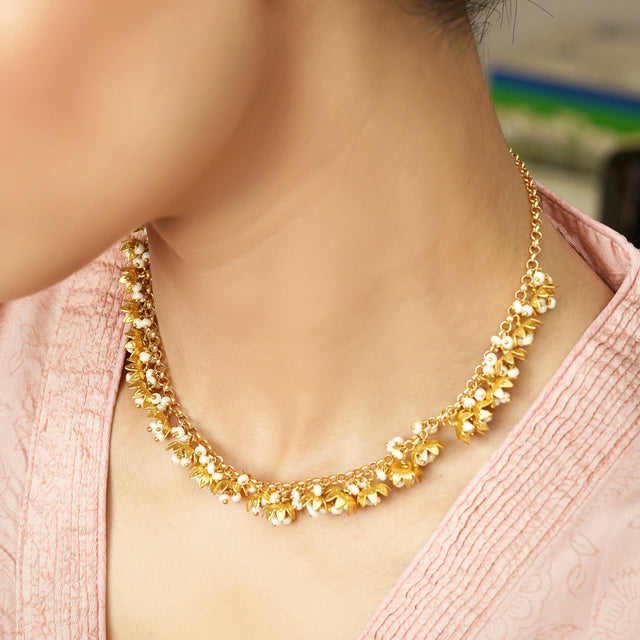 22k Gold Plated Raahi Necklace