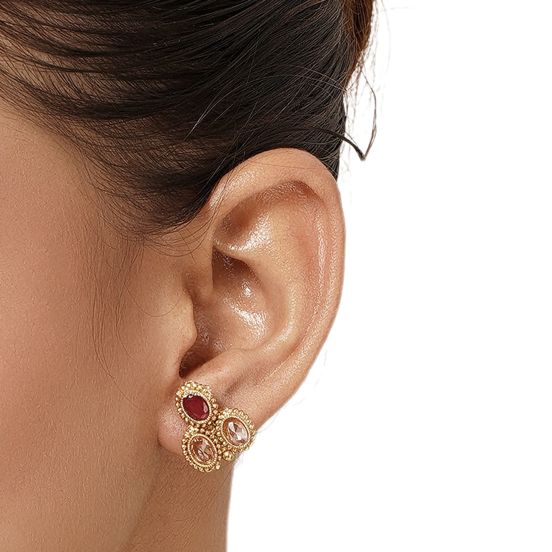 22k Gold Plated Varsha Mrinalini Necklace Set