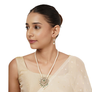 22k Gold Plated Varsha Namrata Pendant Set
