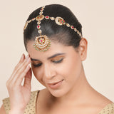 22k Gold Plated Chand Mathpatti
