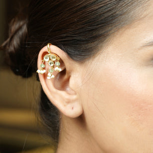 22k Gold Plated Shruti Bell Earcuff