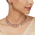 22k Gold Plated Varsha Padmashree Necklace Set
