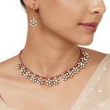 22k Gold Plated Varsha Padmashree Necklace Set