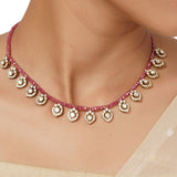 22k Gold Plated Varsha Parul Necklace Set