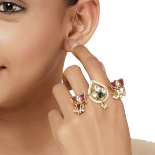 22k Gold Plated Varsha Vasudha Ring