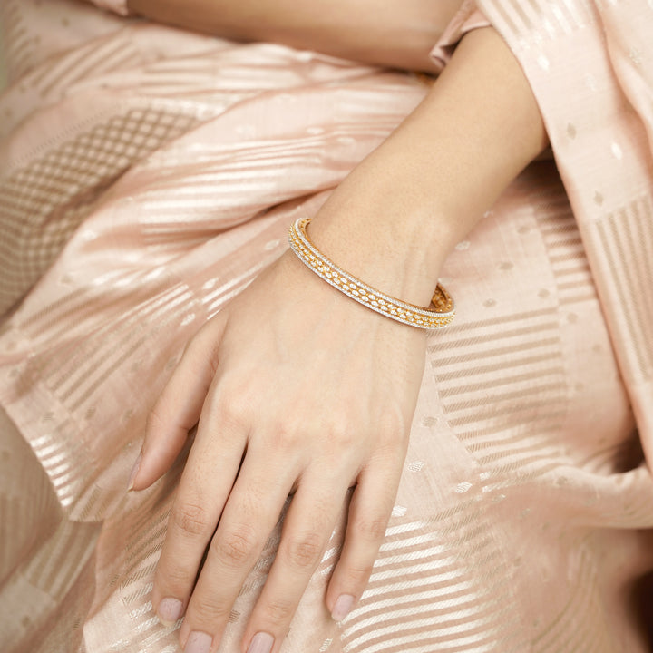 22k Gold Plated Ziya Mesh Bangle