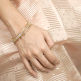 22k Gold Plated Ziya crisscross Bangle