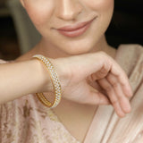 22k Gold Plated Ziya crisscross Bangle