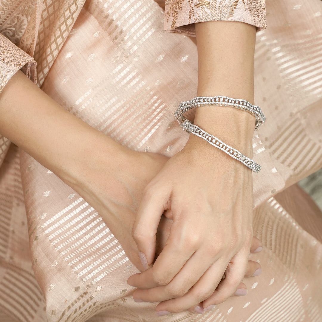 22k Gold Plated Ziya Ripple Bangle