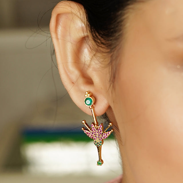 22k Gold Plated Niva Earring