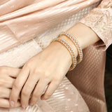 22k Gold Plated Ziya Weave Bangle