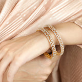 22k Gold Plated Ziya Weave Bangle