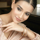 22k Gold Plated Ziya Weave Bangle