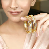 22k Gold Plated Ziya Marquise Bangle
