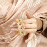 22k Gold Plated Ziya Marquise Bangle