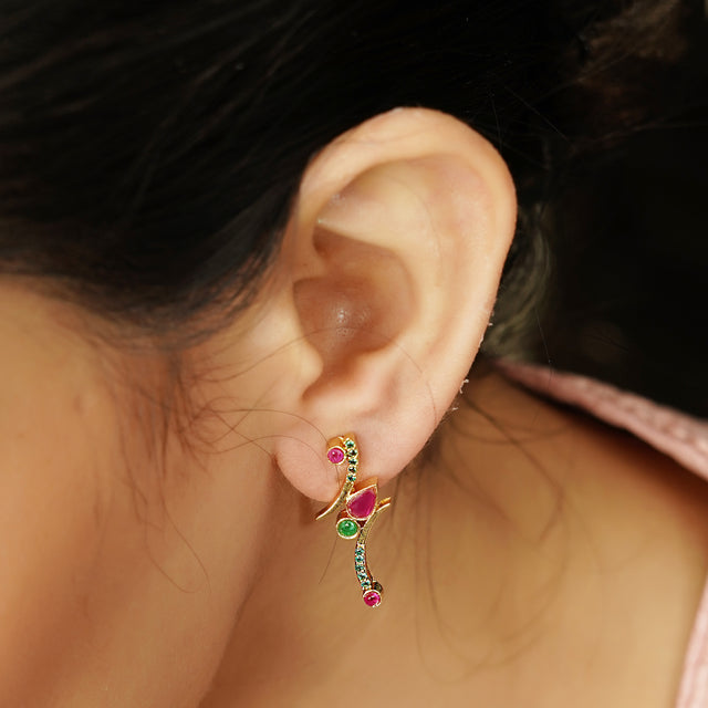 22k Gold Plated Vedika Earring