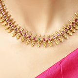 Adya 22k Gold Plated Necklace Set