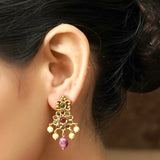 Baghyawati 22k Gold Plated Necklace Set