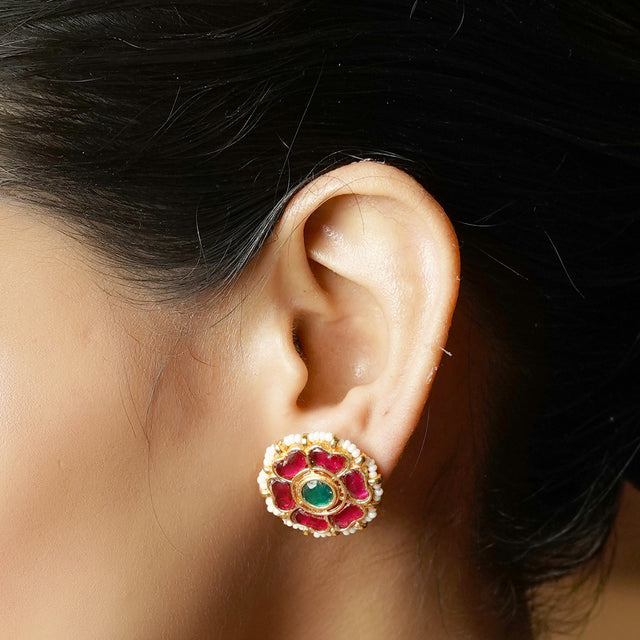 Daksha 22k Gold Plated Earring