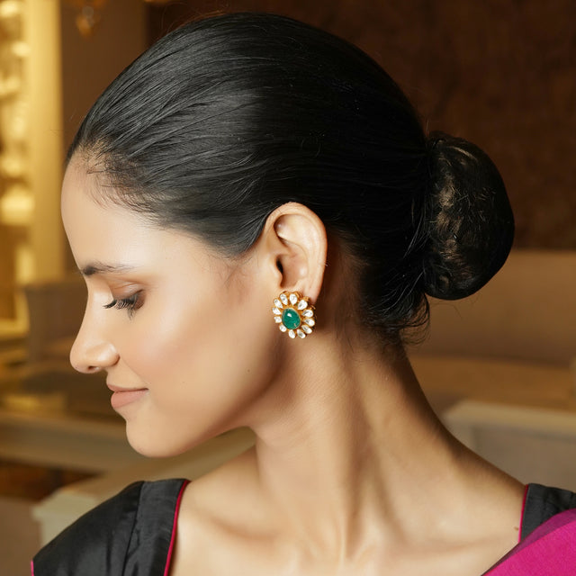 Bhanumati 22k Gold Plated Earring