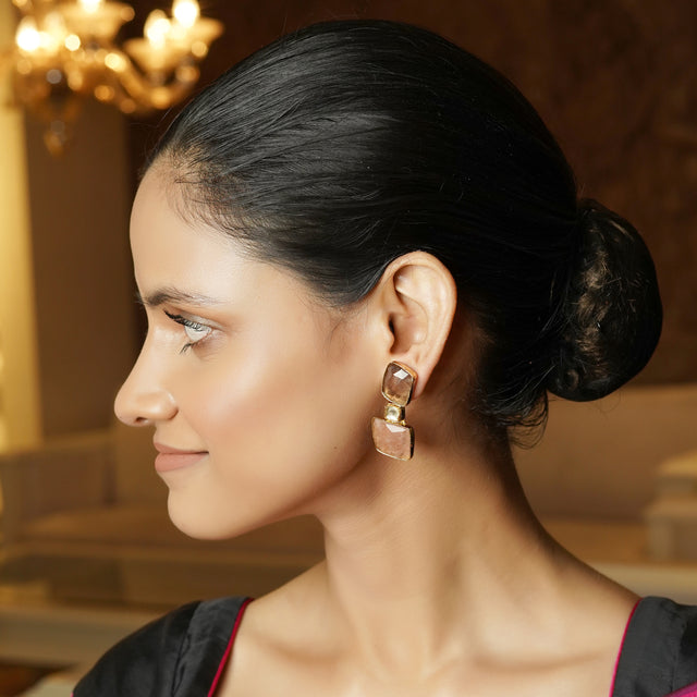 Eshana 22k Gold Plated Earring