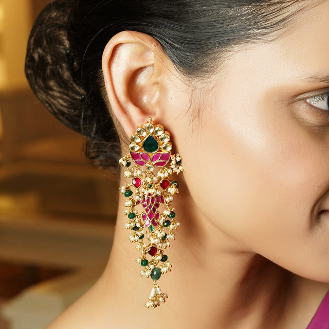 Jalsa 22k Gold Plated Earring