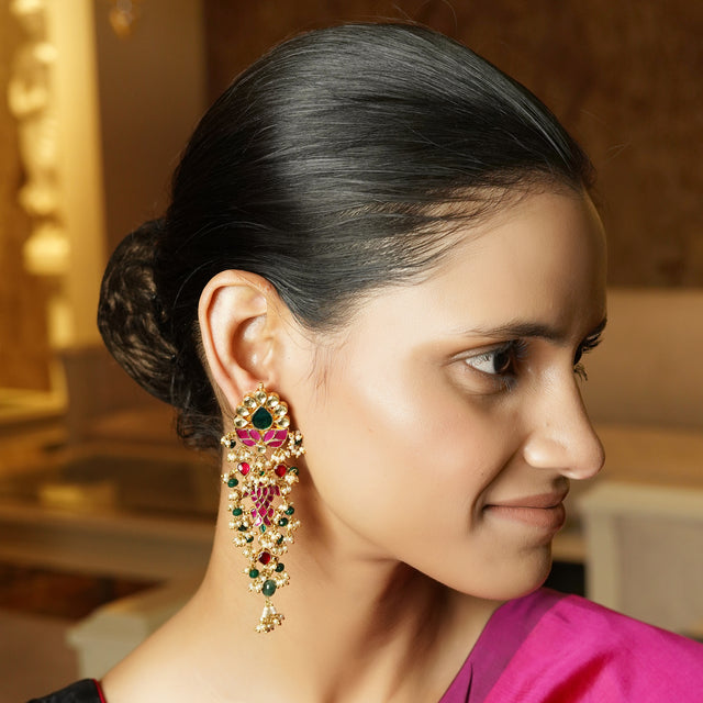 Jalsa 22k Gold Plated Earring